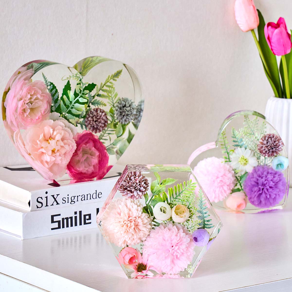 대형 사랑 모양 실리콘 몰드 DIY 하트 육각형 에폭시 - Resin Art Guide 리뷰 및 가격