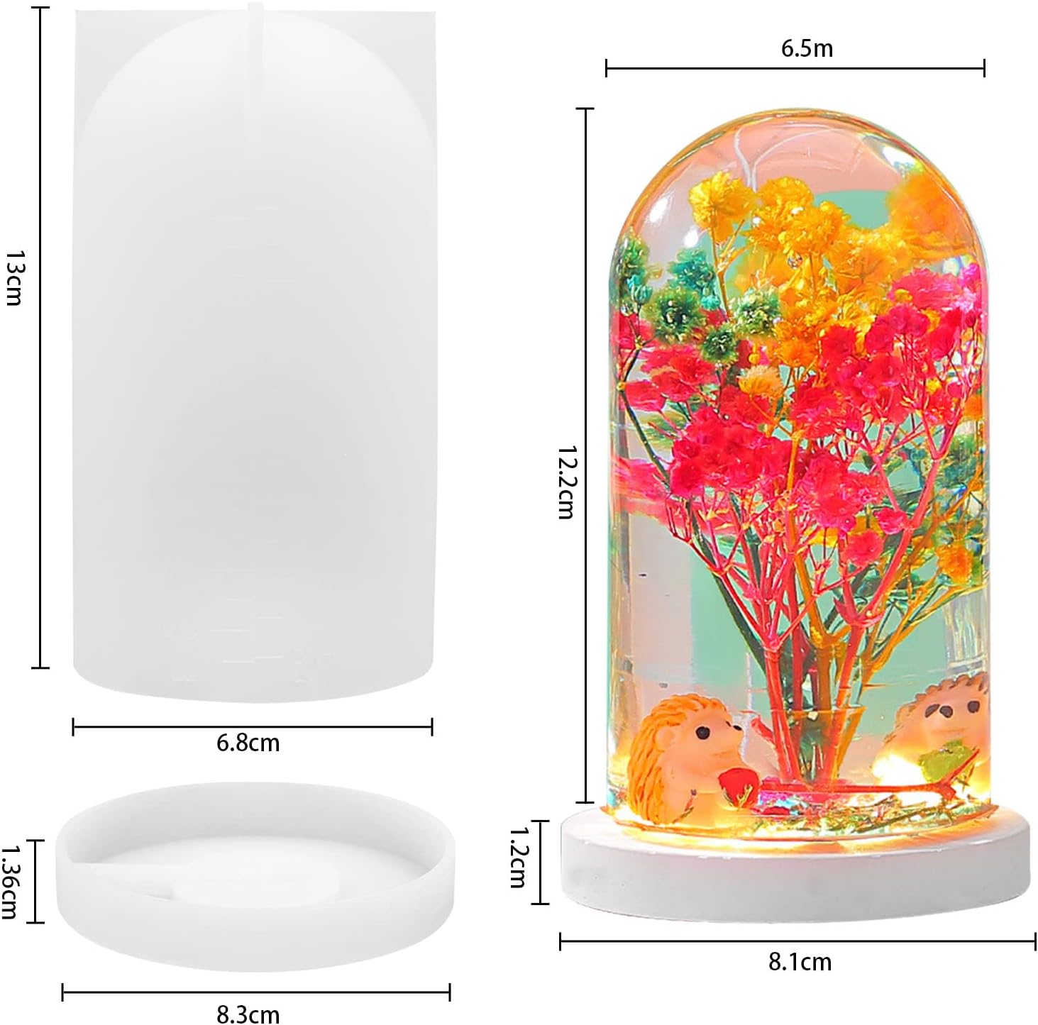 DIY 크리스탈 에폭시 수지 금형 Led 야간 조명 장 - Resin Art Lamp 리뷰 및 가격