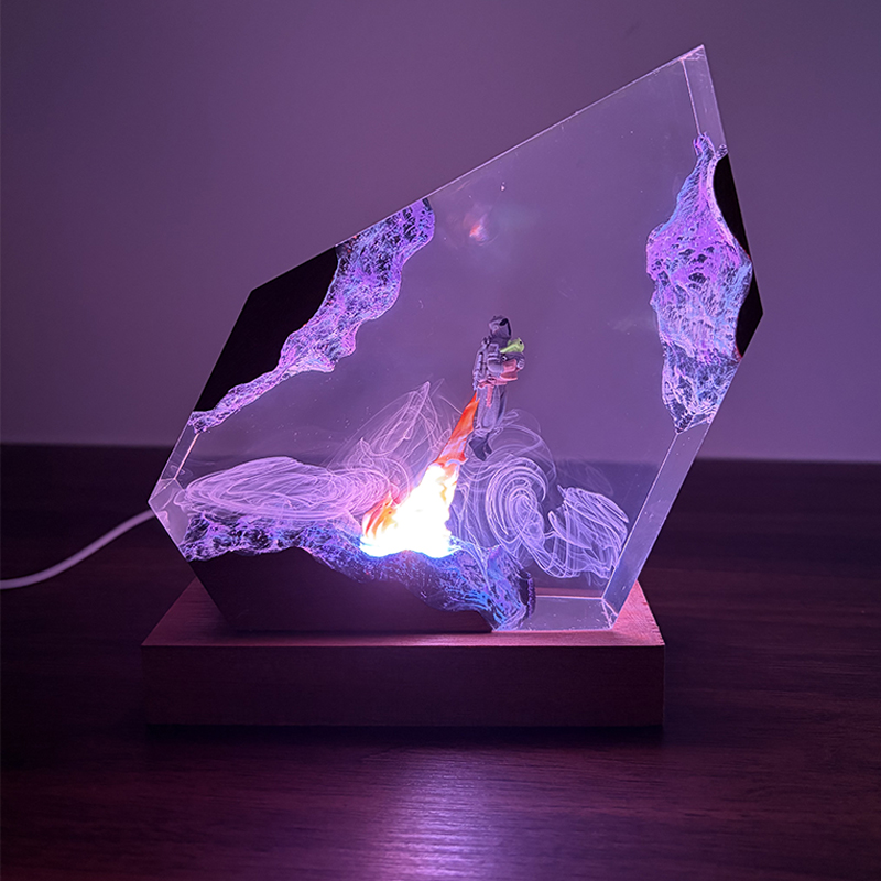 공상 과학 애니메이션 피규어 생물 레진 테이블 램프 창 - Resin Art Lamp 리뷰 및 가격